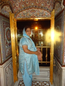 Mom, inside the Golden Temple
